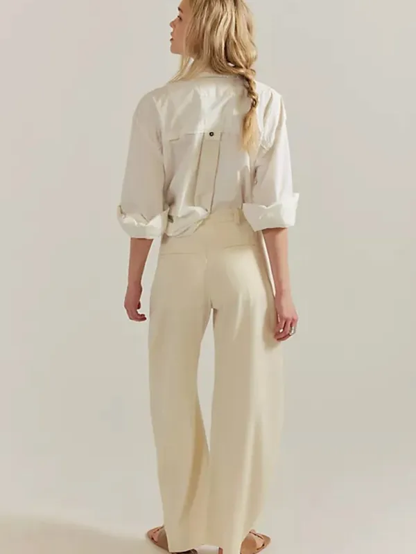 NWT Free People Spotlight Menswear Barrel Relaxed Trousers Size 2 - Image 13