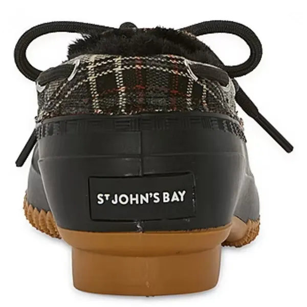 NWT St. John’s Bay Rockwell Black Rain Duck Boots Women’s Size 10 Memory Foam - Image 4