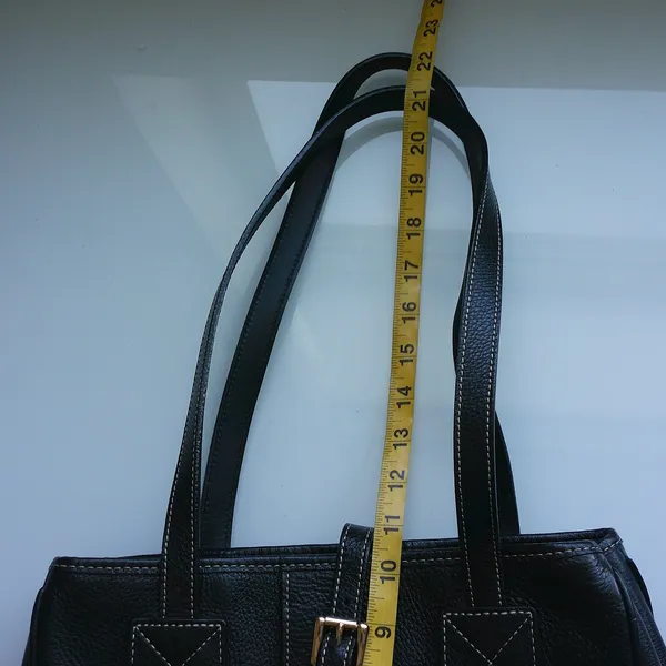 Dooney & Bourke Pebble Grain Leather Office Clean Classic Tote Bag Black - Image 7
