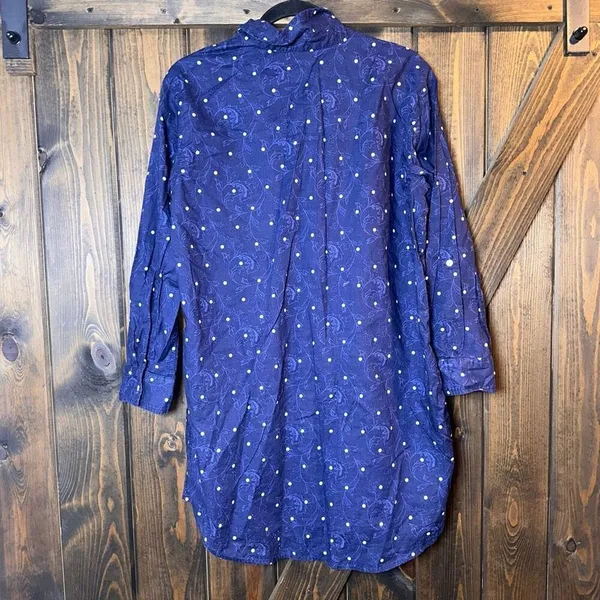 Ralph Lauren‎ Button Up Shirt Paisley Dot Dress - Image 2