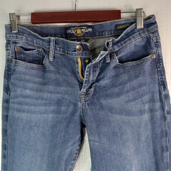 Lucky 8 30x30 Sweet N Low Medium Wash Boot Cut Jeans with Contrast Stitching - Image 10