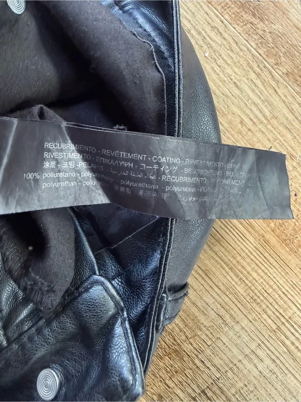 Zara Black Faux Leather Flared Pants - Image 4