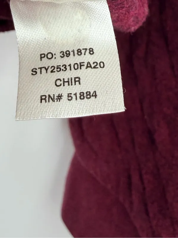 Patagonia Organic Cotton Quilt Crew Women M Chicory Red Quilted Sweatshirt‎ - Image 7