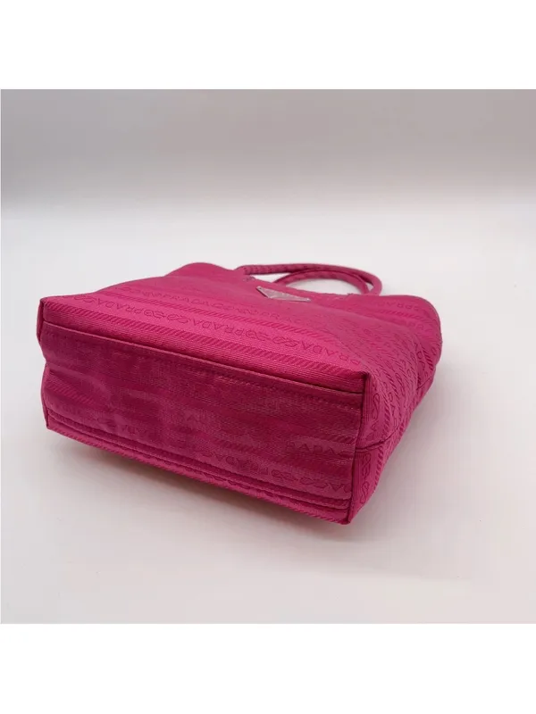 Prada Fuchsia Mini Nylon Logo Tote bag - Image 6