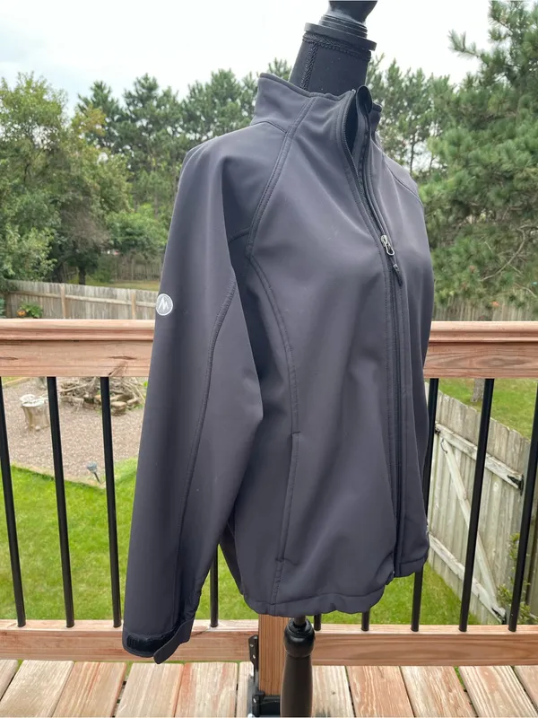 Marmot Gravity Soft Shell Jacket Womens Large Black Full Zip Long Sleeve Zip - Image 3