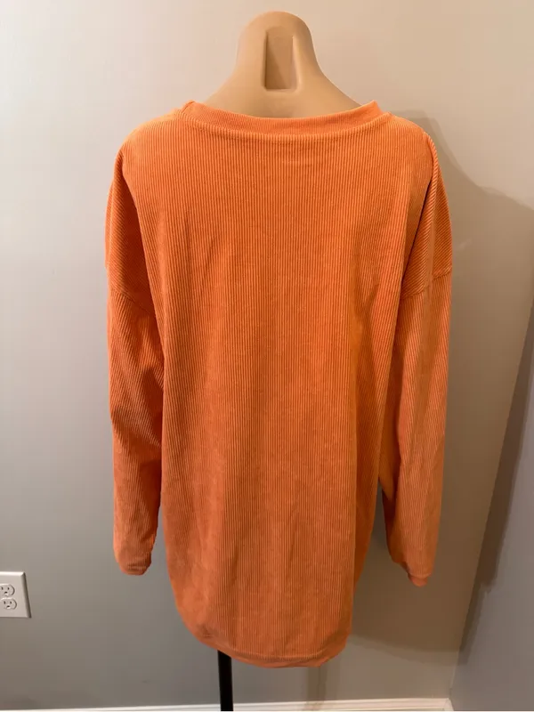 Jolene Dolly Parton Dollywood Orange Pink Sweatshirt Top 2XL Corduroy - Image 3