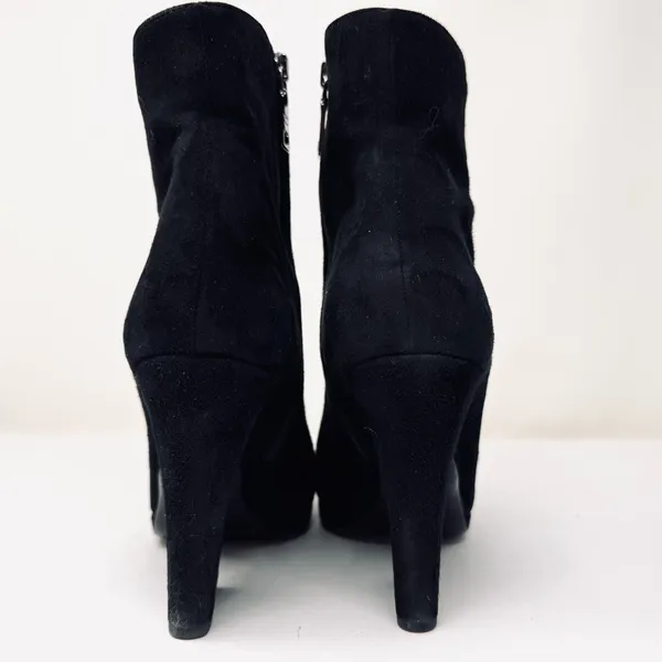 PRADA black suede ankle boots, made in Italy, size 39 - Image 3