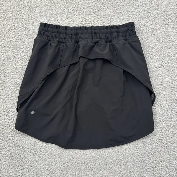 Lululemon Hotty Hot High Rise Skirt Skort Black Athletic Athleisure Women's 6 - Image 2