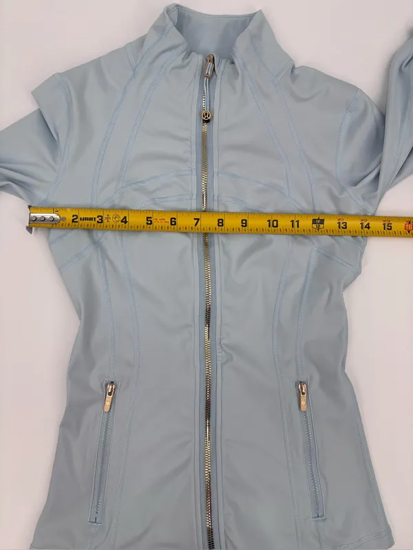lululemon athletica Light Blue Zip-Up Bomber Jacket - Image 9