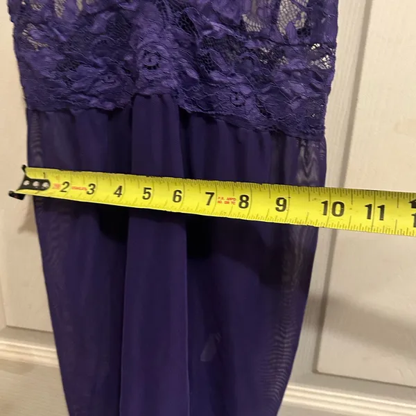 Avidlove Purple Lace criss cross strap Chemise - size medium - Image 7
