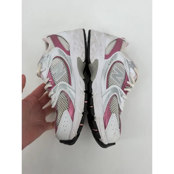New Balance 530 Sneakers Womens 7.5 Pink Sugar White Silver Retro Y2K Running - Image 4