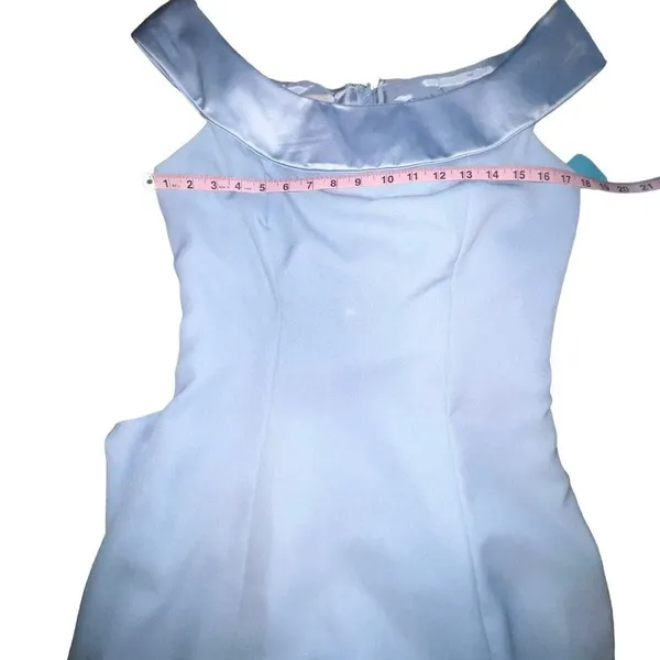 ALFRED ANGELO LIGHT BLUE‎ FORMAL MAXI DRESS STYLE 6301 SLEEVELESS SIZE 11/12 New - Image 5