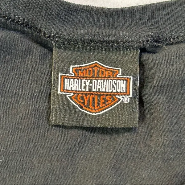 Harley-Davidson Women's V-neck Chester's Mesa, Arizona T-shirt Black Medium - Image 9