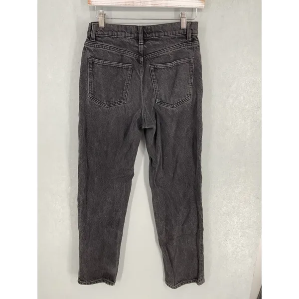 Reformation Womens Cynthia High Relaxed Jean Seattle Washed Black 27 - Image 3