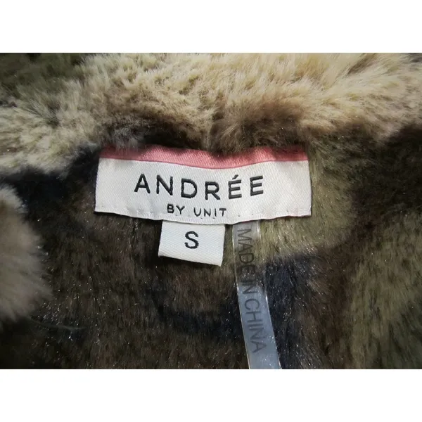 Andree By Unit Camo Jacket Juniors Plush Fuzzy Faux Fur Lined Full Zip Jacket - Image 3