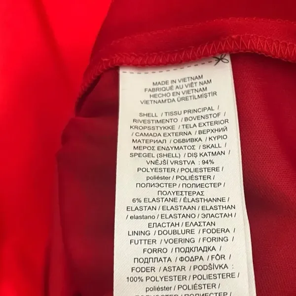 Ralph‎ Lauren Red Off Shoulder Dress Size 0 - Image 12