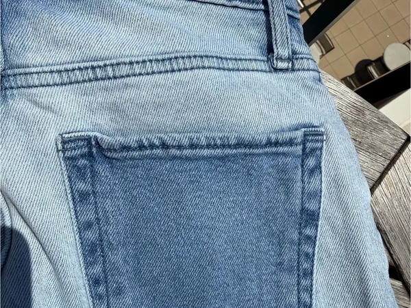 Hollister Two-Tone Light & Medium Blue Denim Jeans - Image 3