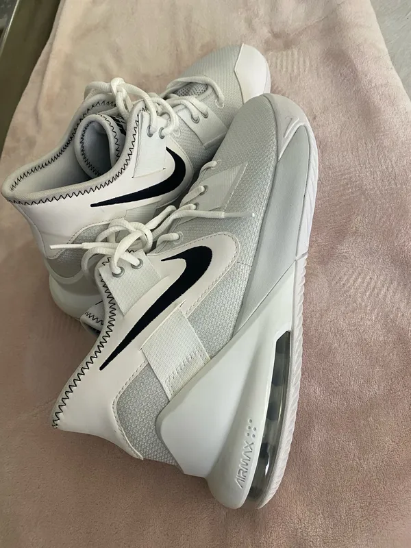 Nike Air Max Impact 2 Mens 10.5 Mid High Top Basketball Shoes Sneakers NIB White - Image 4