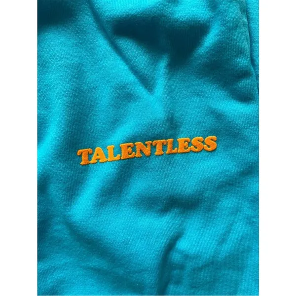 Talentless Highlighter Blue Sweatpants Size Medium - Image 2