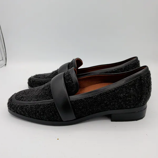 Vionic Mylene Black Boucle Square Toe Loafers‎ Women's Size 10 Slip On Shoes - Image 2
