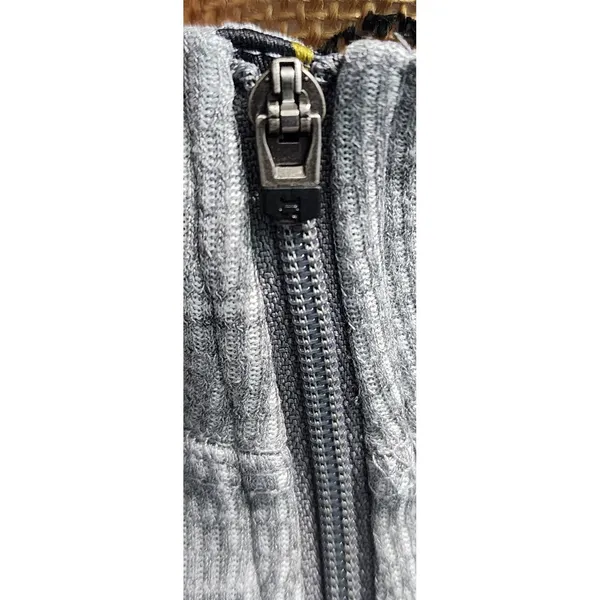 Billy Reid REI Quarter Zip Pullover Long Sleeve Athletic Top Gray Polyester‎ Womens L - Image 6