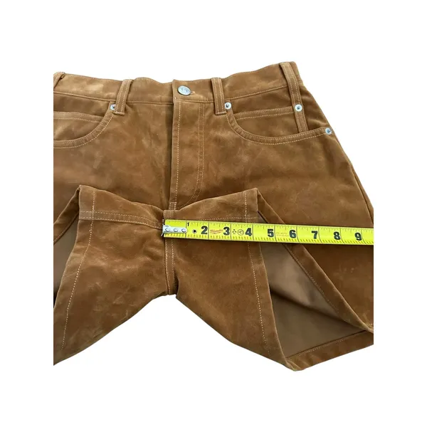 Free People We the Free Tipi Vegan Suede Shorts Dark Honey size 26 - Image 7
