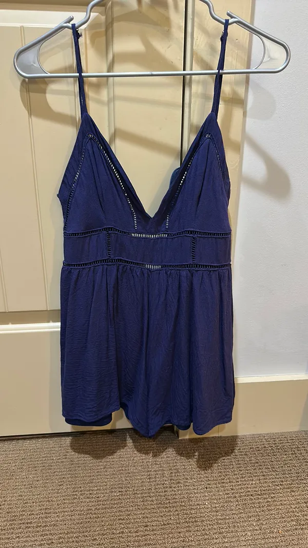 Altar'd State Navy Blue Romper - Image 3