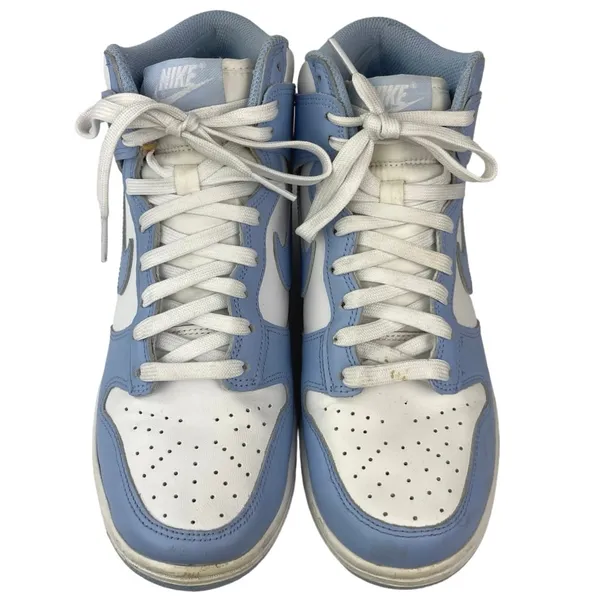 Nike Dunk High Womens White Aluminum Leather Lace Up Athletic Sneakers Shoes 7 - Image 2