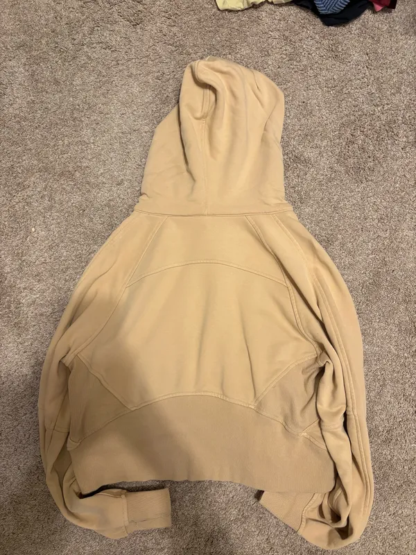 Lululemon Half-Zip Scuba Tan Hoodie - Image 2
