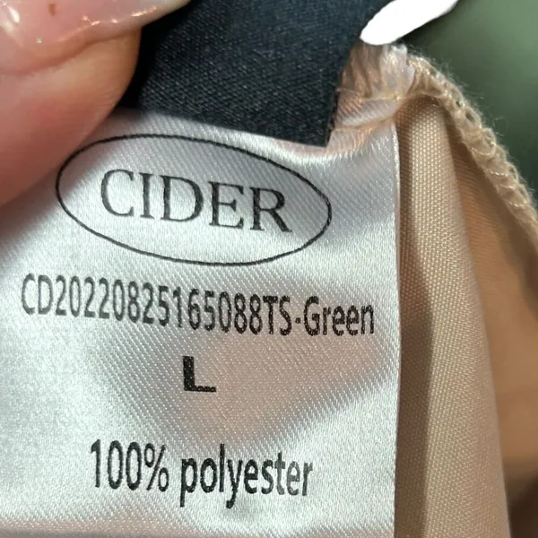 Cider Woven Patchy Jogger Pant Cream Green Size Large0 - Image 10