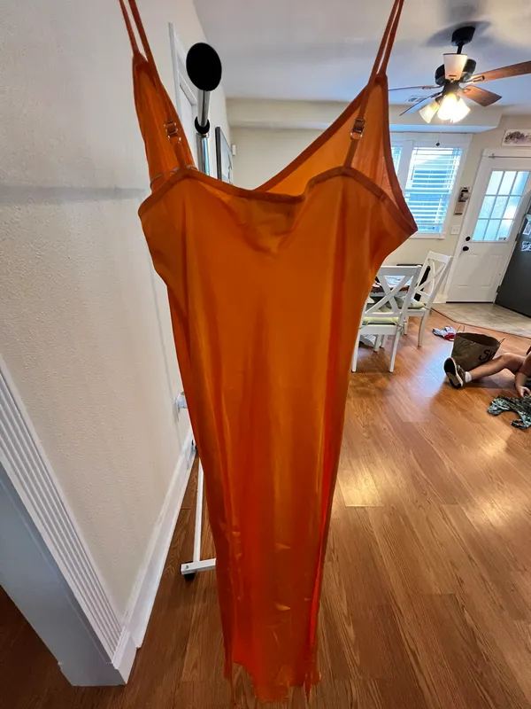 Orange Maxi Dress - Image 2
