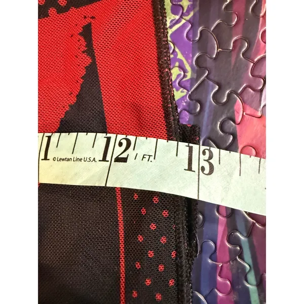 edikted Red Black Graphic Lace Up Mini Skirt missing lace vintage‎ - Image 8