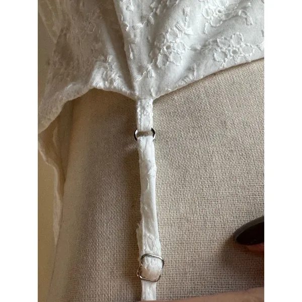 Line &‎ Dot Charlotte Dress Women Small White Eyelet Embroidered Midi NWT Boho - Image 11