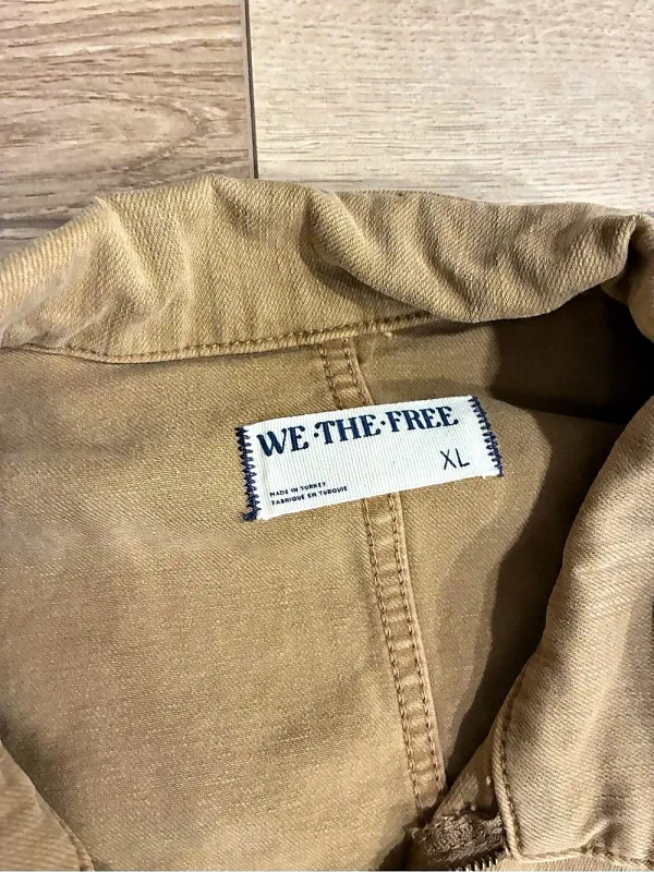 We The Free People Women’s Jayde Flare Jumpsuit Tan Size XL - Image 8