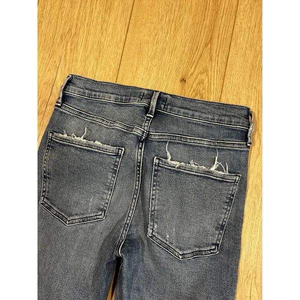AGOLDE Sophie High Rise Skinny Distressed Jeans Medium Blue A018-843 Size 26 - Image 9