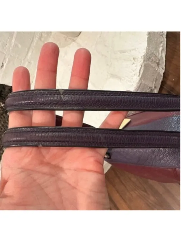 Coach Tyler Burgundy & Aubergine Leather Tote F57210 - Image 12