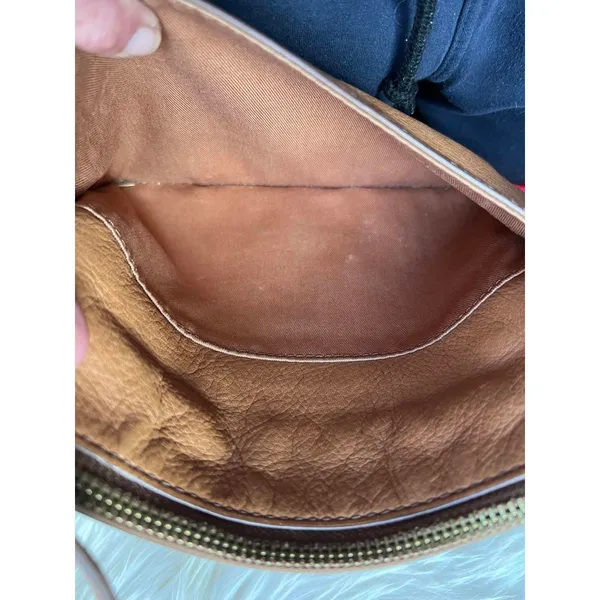Fossil Brown Leather Crossbody Bag - Image 7