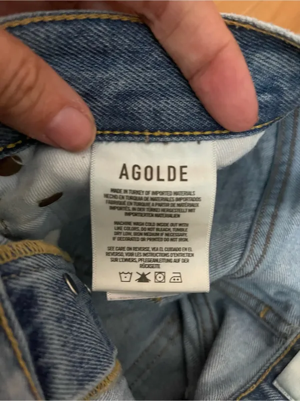 Agolde Jaden Jean Shorts size 27 vacation Preppy - Image 4