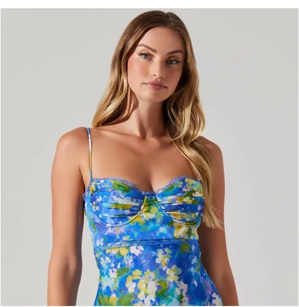 ASTR Midi Floral Dress The Label - Image 2