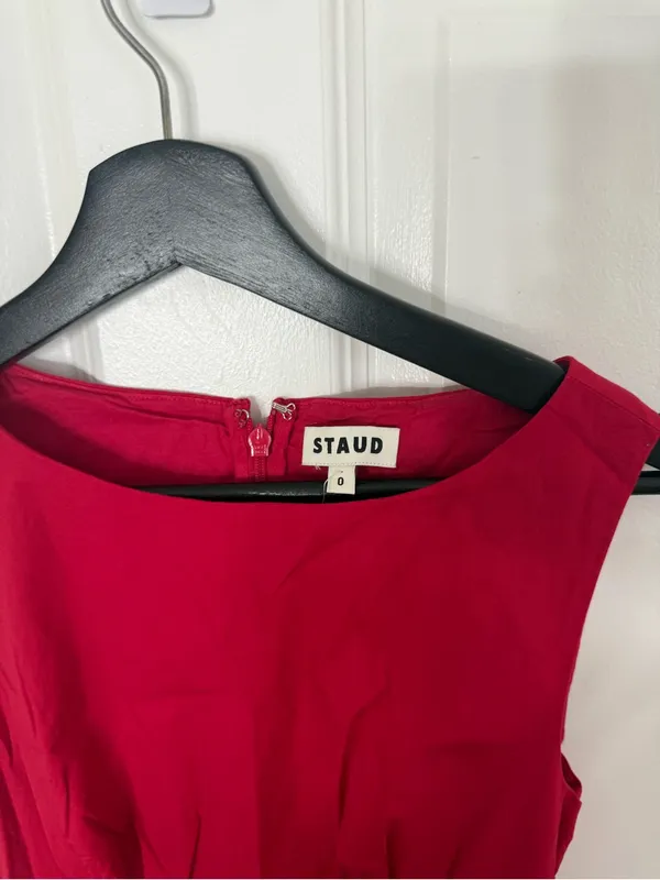 Staud Gwen Mini Dress in Cherry 0 - Image 6