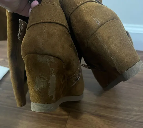 Forever 21 Tan Wedge Boots Size 8.5 US - Image 6