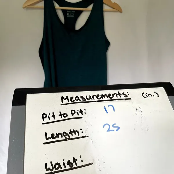 Nike dri fit turquoise racerback tank top women's size‎ m lightweight athleisure - Image 5