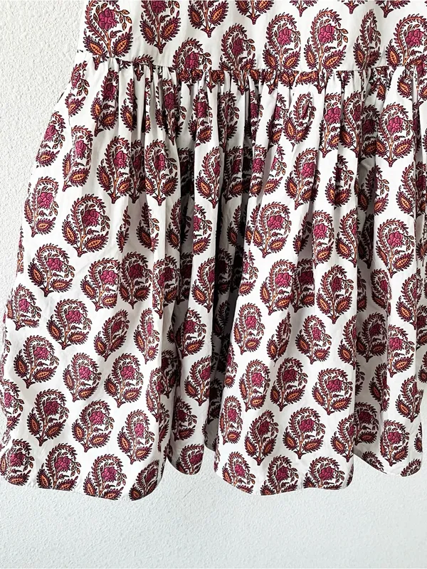 J.Crew Bouquet Block Print Cotton Poplin Cottagecore Vacation Floral Mini Dress - Image 5