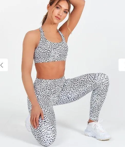 Physiq Apparel Speckled Printed Leggings/Bra Set - Image 2
