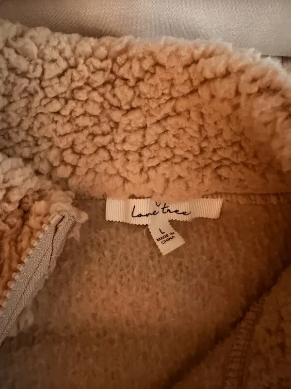 Fleece Pullover Tan - Image 2