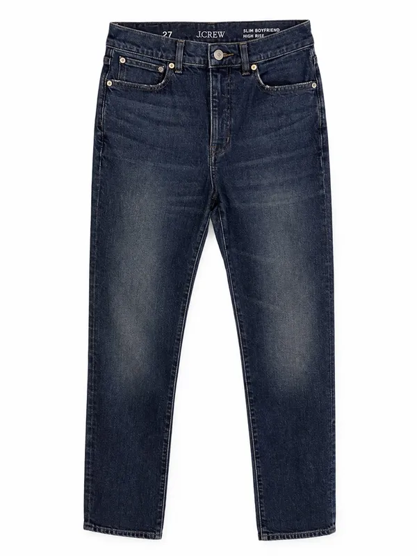 J. Crew 1996 Straight Leg Jeans Dark Wash Blue Denim Size 27 NWOT - Image 2