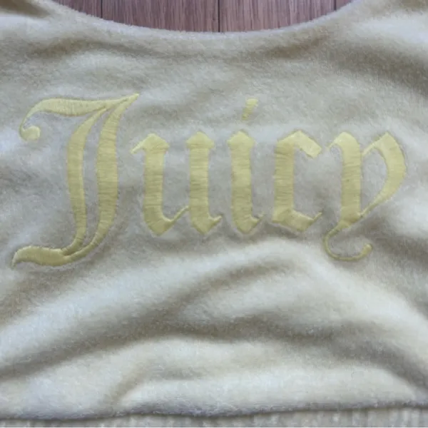 NWT Juicy Couture/Forever 21 Yellow Terry Cloth Cropped Halter Top Size 2X - Image 3