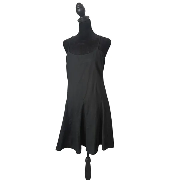 Coquette‎ Balletcore Strappy Backless Skater Mini Dress Womens M Black NEW - Image 6