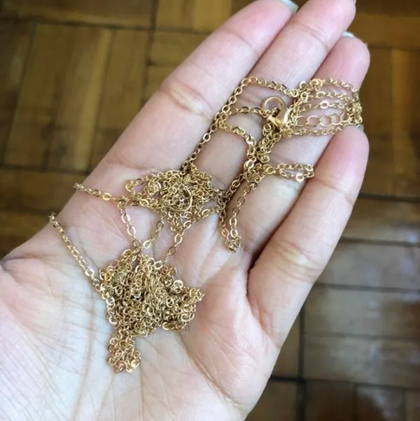 H&M Gold Metal Waist Chain - Image 3