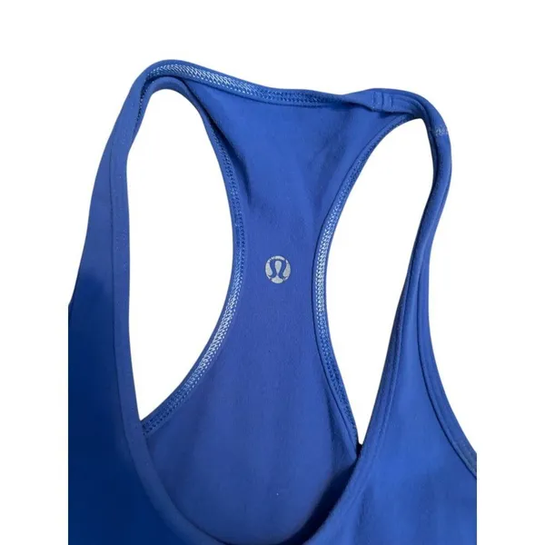 Lululemon sz 2 Racerback Blue Tank Top Womens Activewear fair condition - Image 5